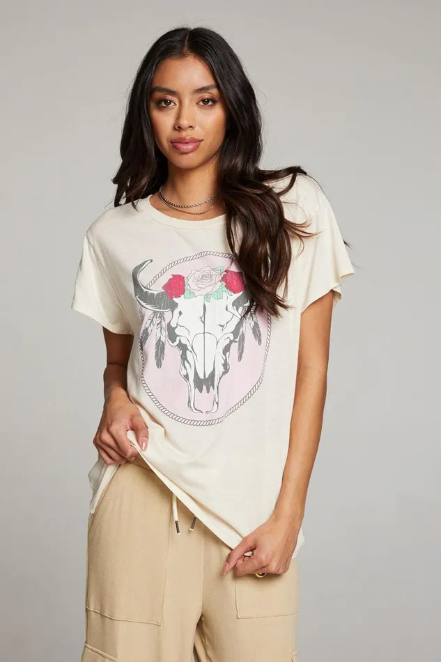 Womens Chaser Brand Tops Moon Mystic Stag Tee
