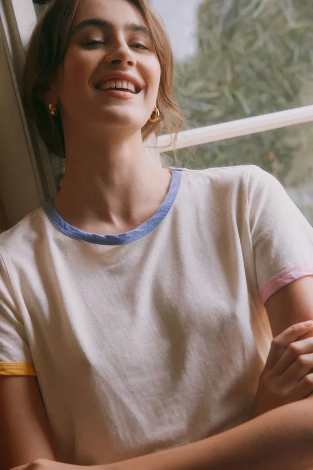 Womens Chaser Brand Tops Praiano Vanilla Tee