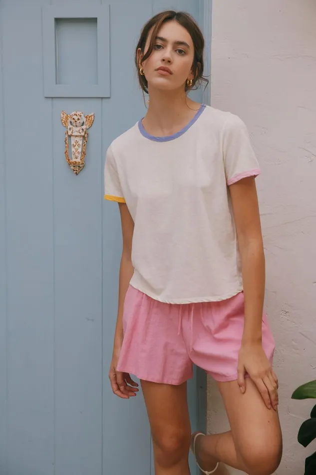 Womens Chaser Brand Tops Praiano Vanilla Tee