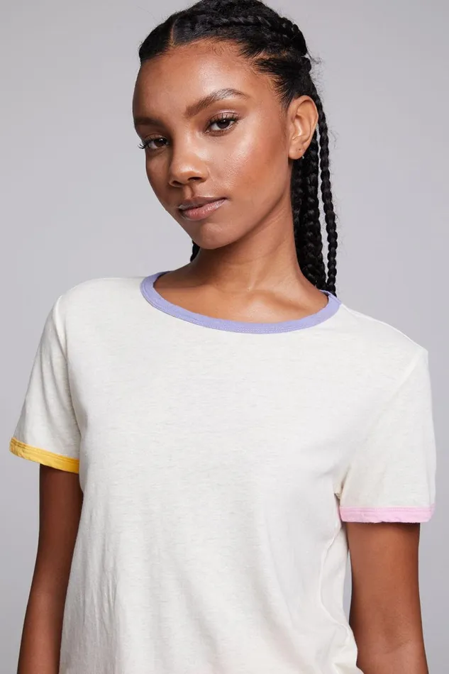 Womens Chaser Brand Tops Praiano Vanilla Tee