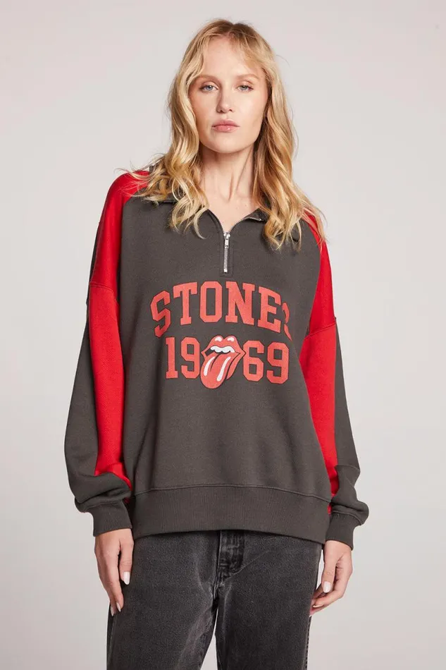 Womens Chaser Brand Tops Rolling Stones Stones 1969 Pullover