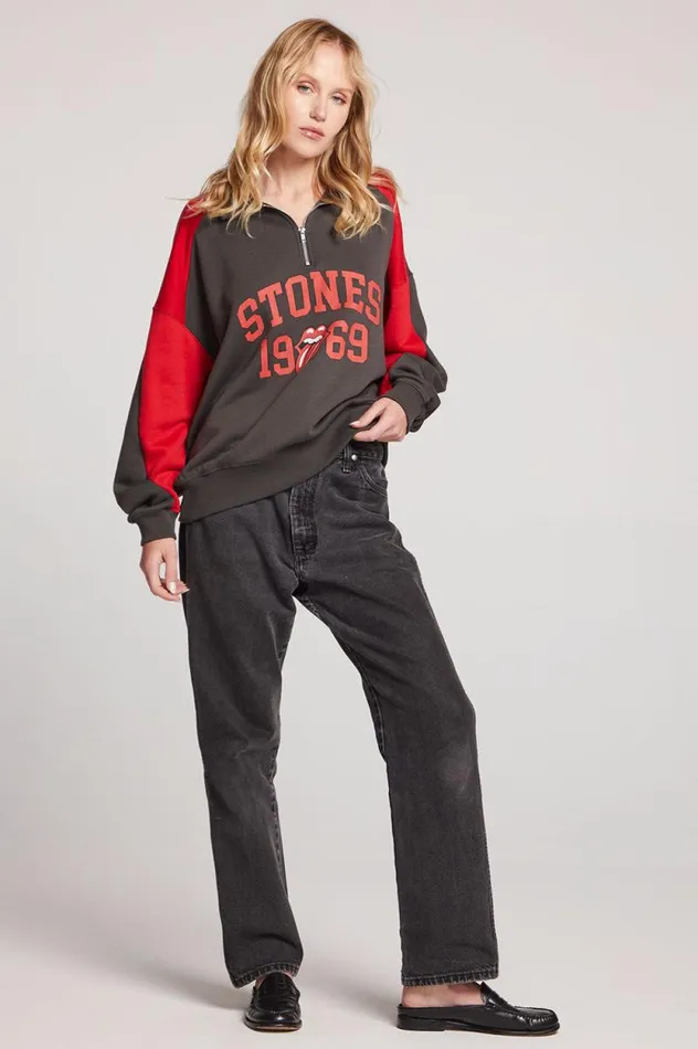 Womens Chaser Brand Tops Rolling Stones Stones 1969 Pullover