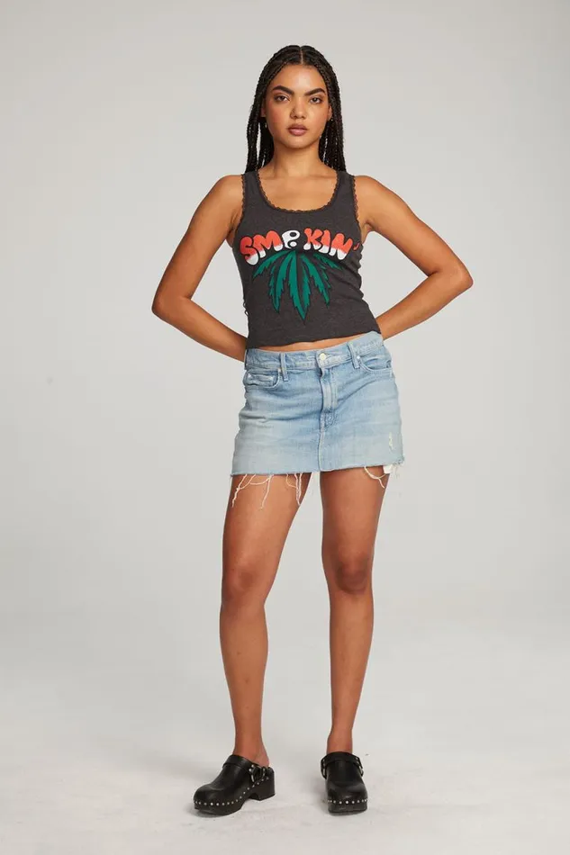 Womens Chaser Brand Tops Smokin039 Tank Top