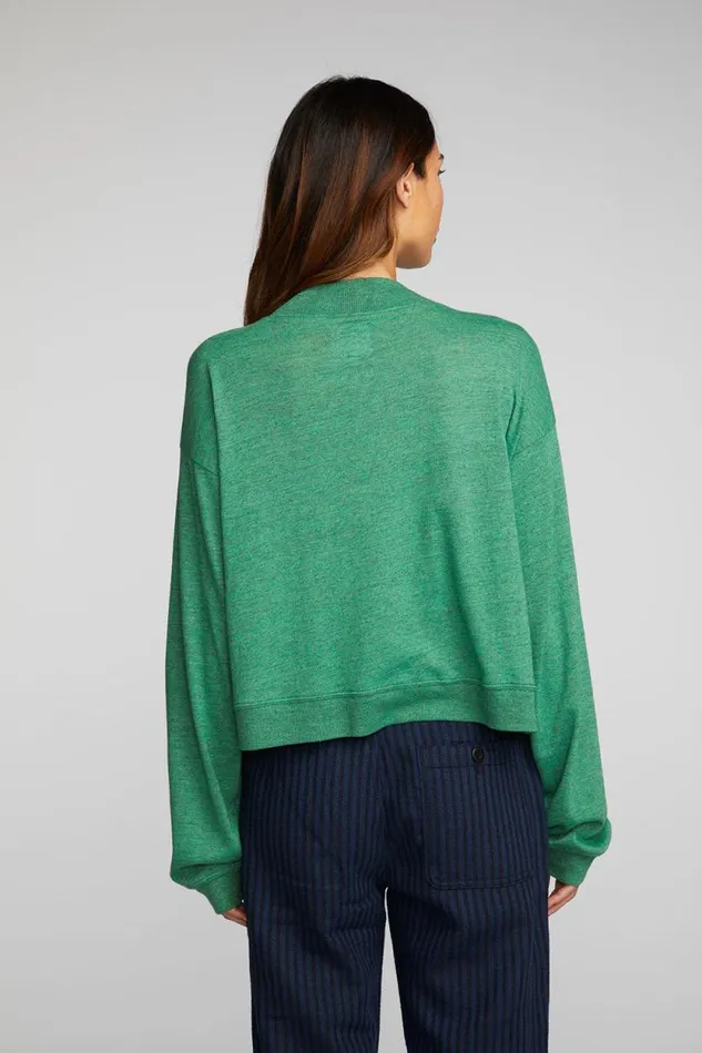 Womens Chaser Brand Tops Triblend Half Zip Pullover With Rib