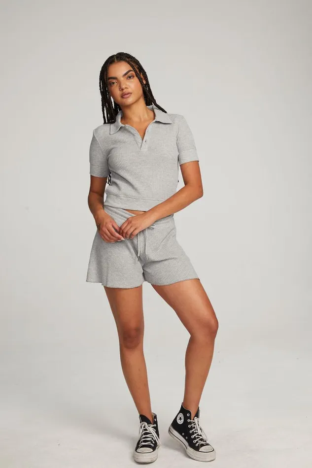 Womens Chaser Brand Tops Victoria Grey Marl Pullover