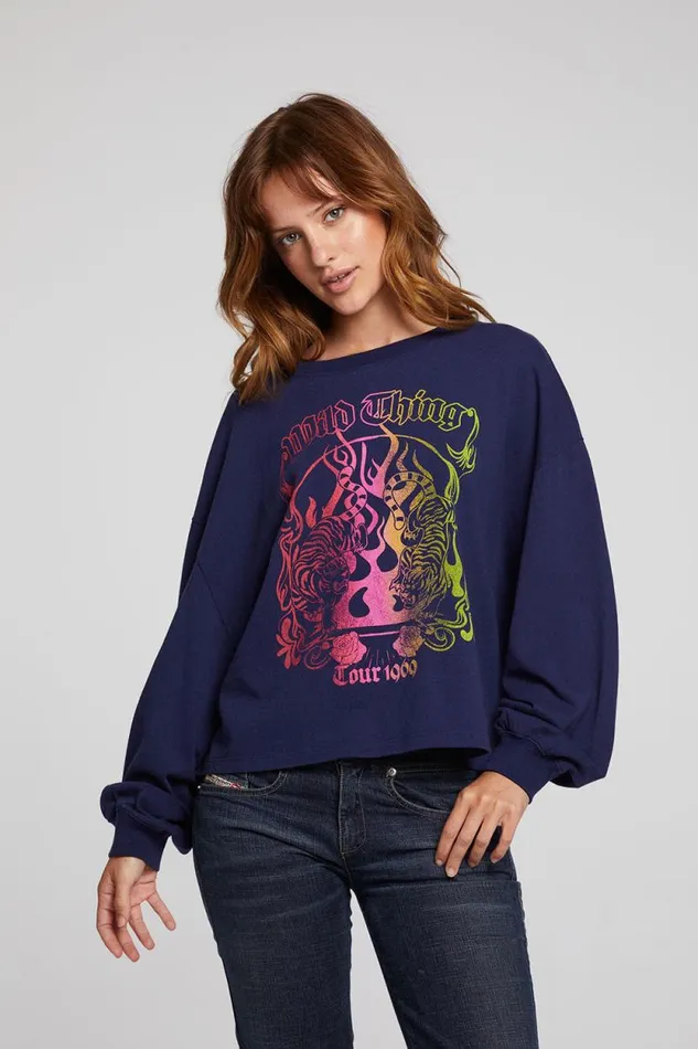 Womens Chaser Brand Tops Wild Thing Long Sleeve Tee