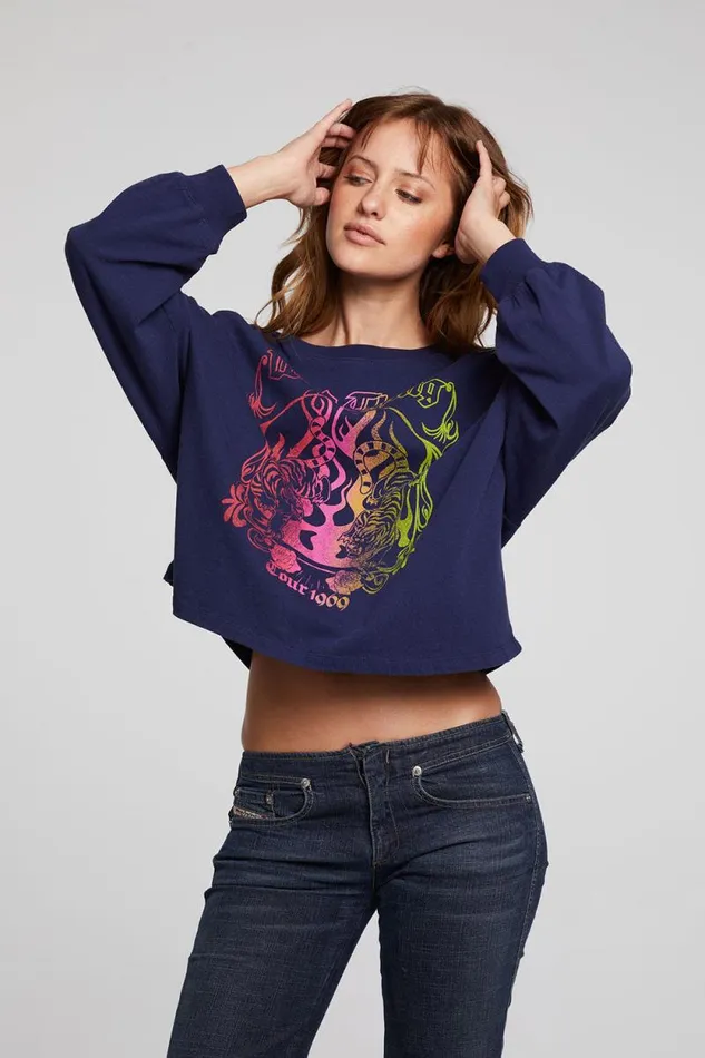 Womens Chaser Brand Tops Wild Thing Long Sleeve Tee