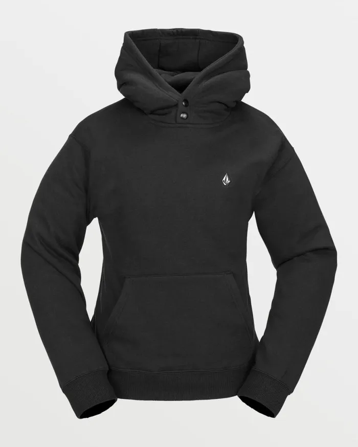 Womens Costus Pullover Fleece 8211 Black Womens Volcom Jackets