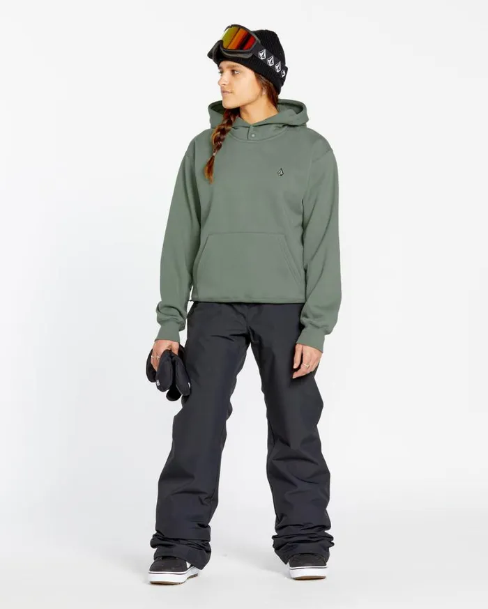Womens Costus Pullover Fleece 8211 Lichen Green Womens Volcom Layering