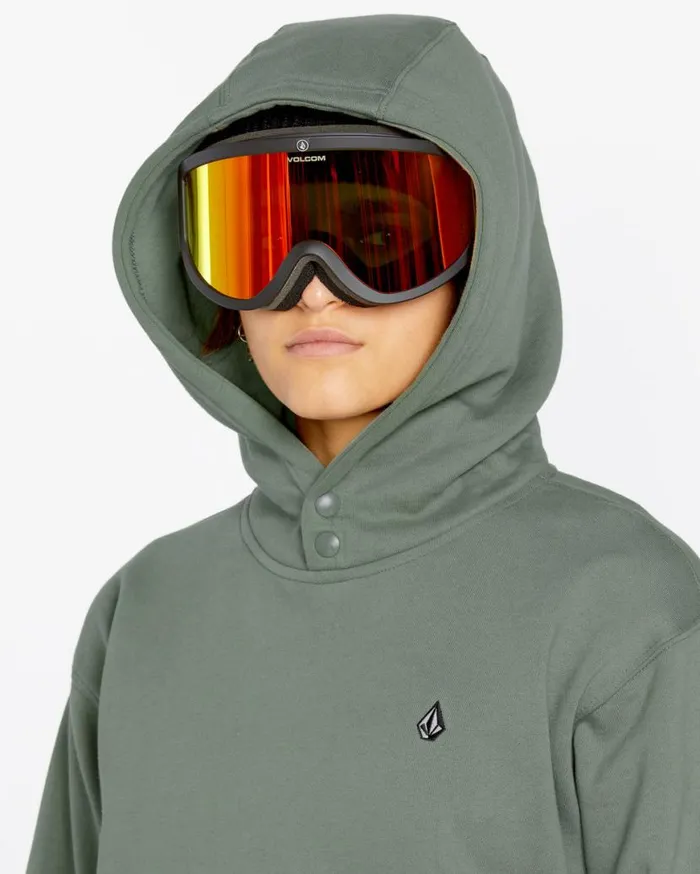 Womens Costus Pullover Fleece 8211 Lichen Green Womens Volcom Layering