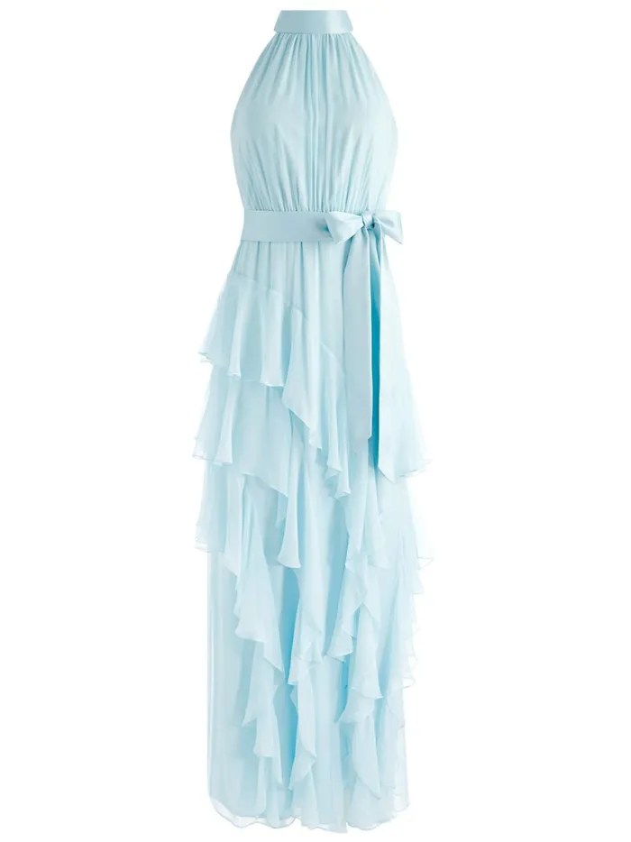 Womens Dresses Alice Olivia Emelia Halter Neck Gown Julep