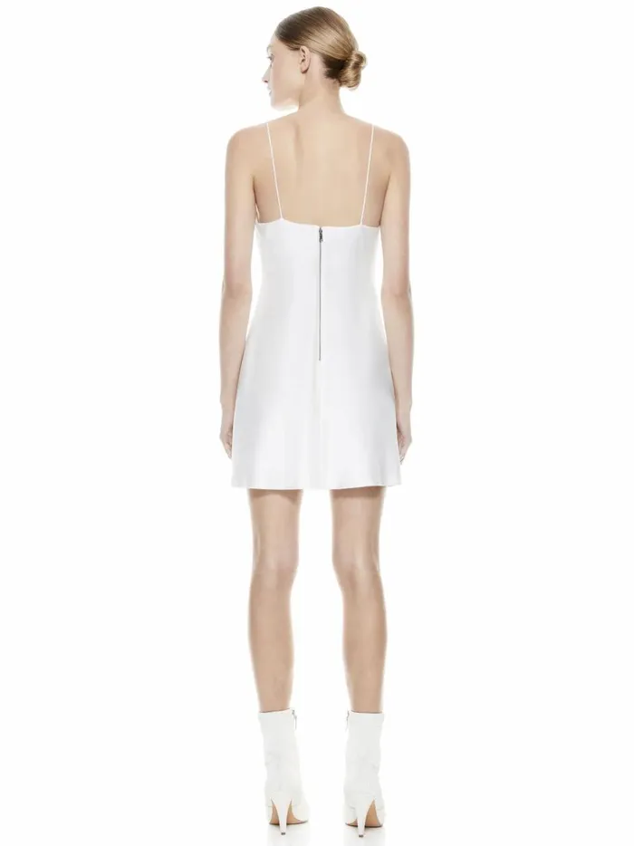 Womens Dresses Alice Olivia Harmony Mini Slip Dress Off White