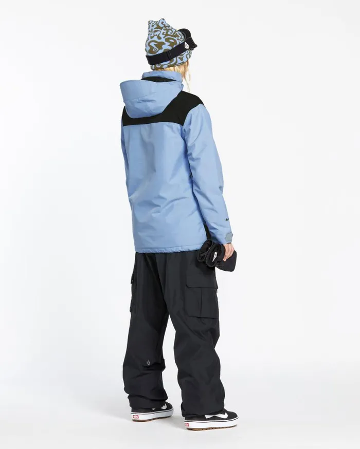 Womens Fern Insulated Gore Pullover 8211 Crystal Blue Womens Volcom Jackets