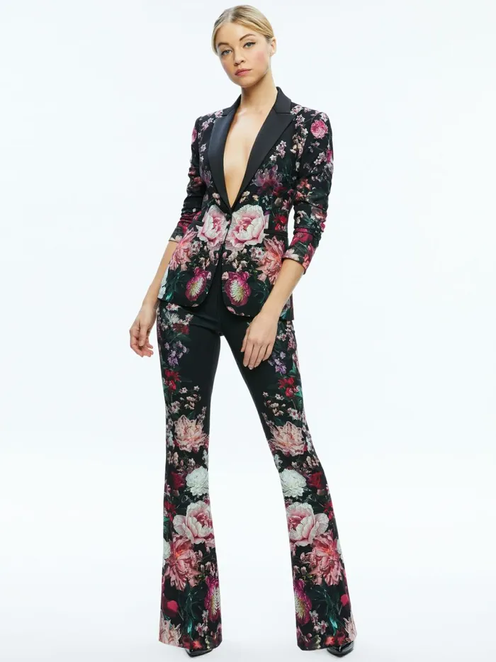 Womens Jackets Coats Alice Olivia Breann Long Fitted Blazer After Midnight
