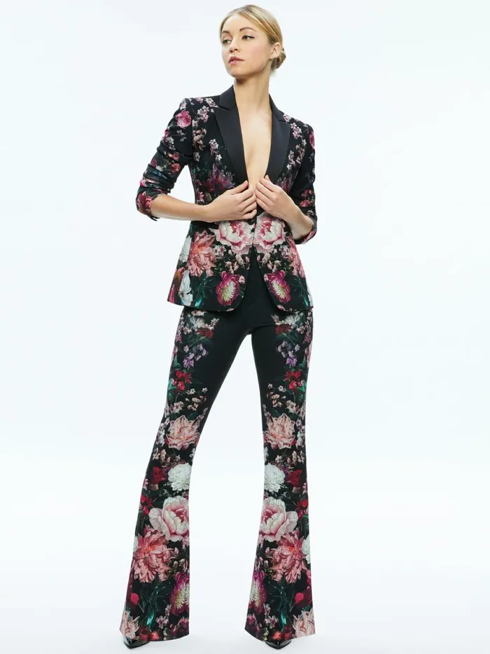 Womens Jackets Coats Alice Olivia Breann Long Fitted Blazer After Midnight