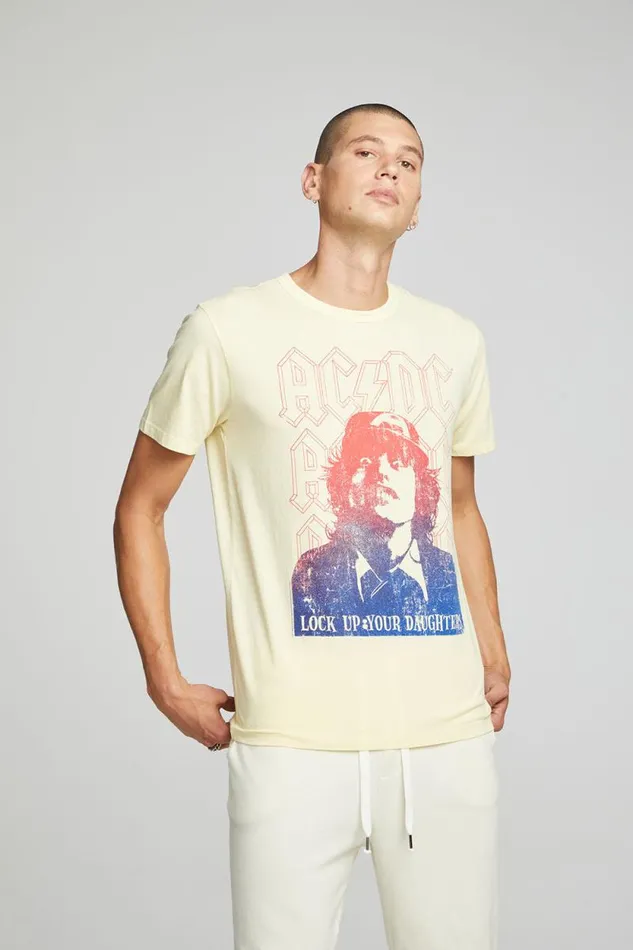 WomensMens Chaser Brand Music ACDC 8211 Lock Up Your Daughters