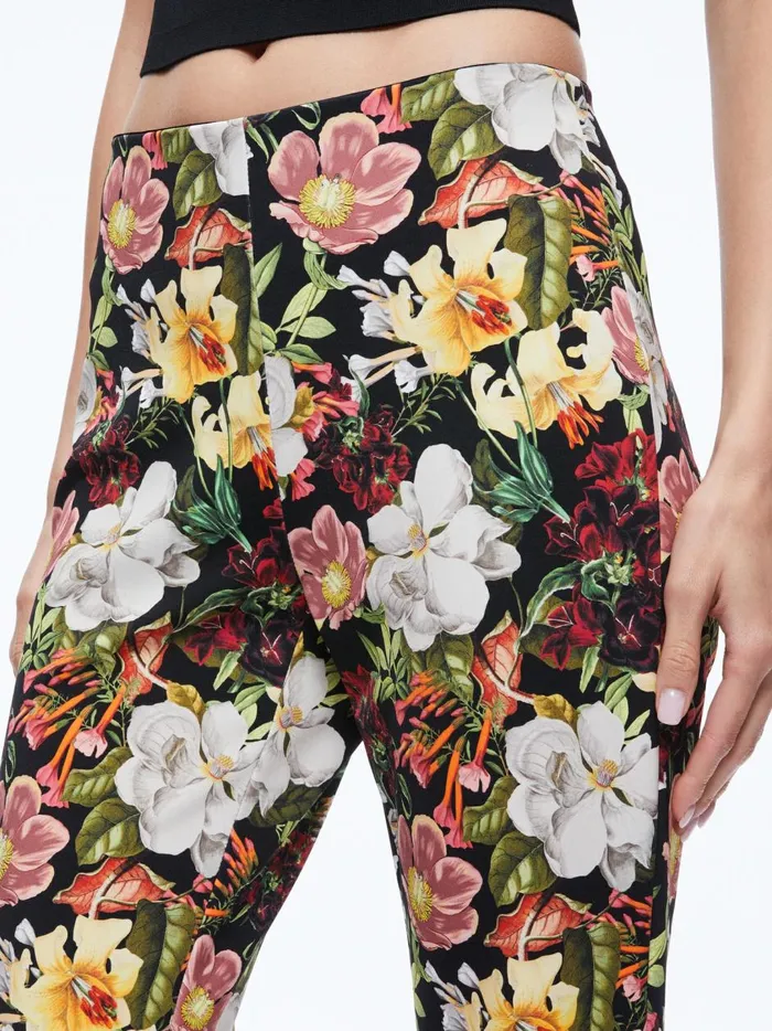 Womens Pants Alice Olivia Brynlee Bootcut Pant Juniper Floral Black