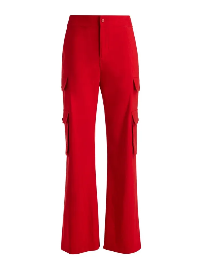 Womens Pants Alice Olivia Hayes Wide Leg Cargo Pant Cinnamon