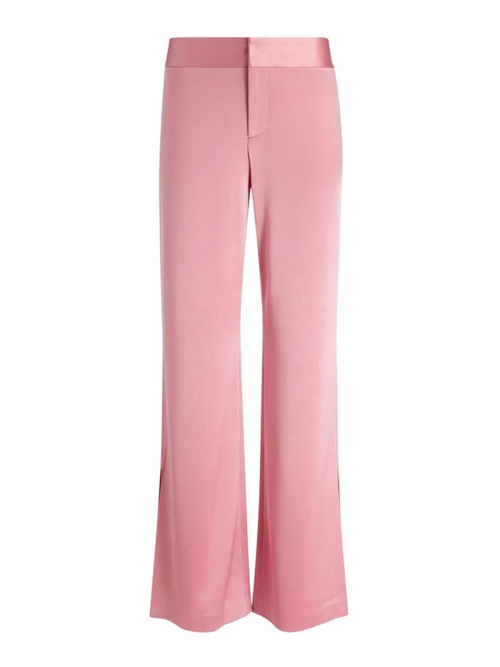 Womens Pants Alice Olivia Jc Wide Leg Side Slit Pant Rose
