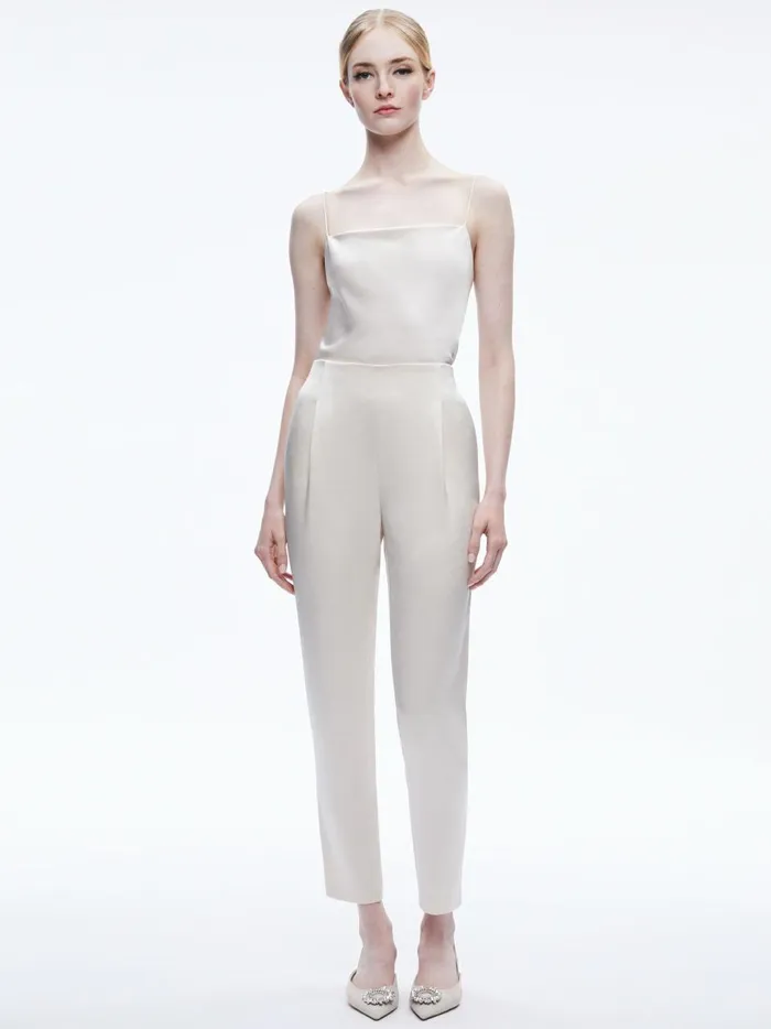 Womens Pants Alice Olivia Jessie Slim Pant Champagne