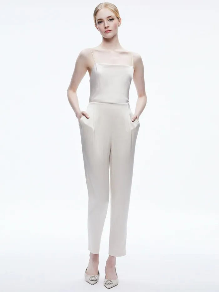 Womens Pants Alice Olivia Jessie Slim Pant Champagne