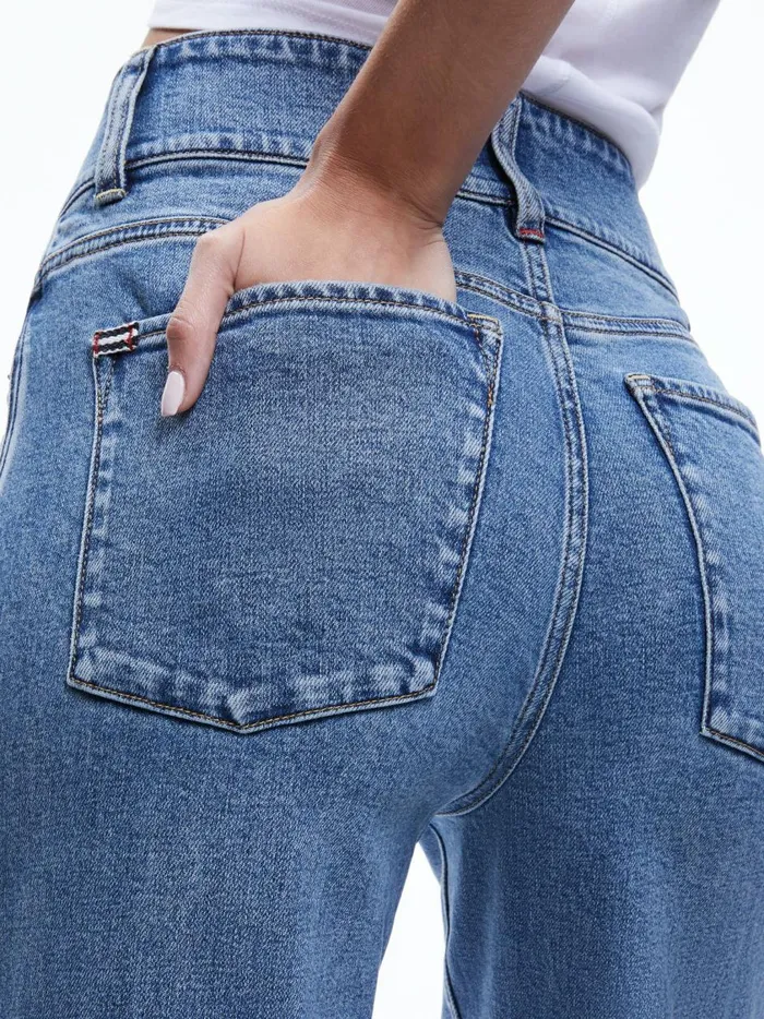 Womens Pants Alice Olivia Missa High Rise Wide Leg Jean Brooklyn Blue