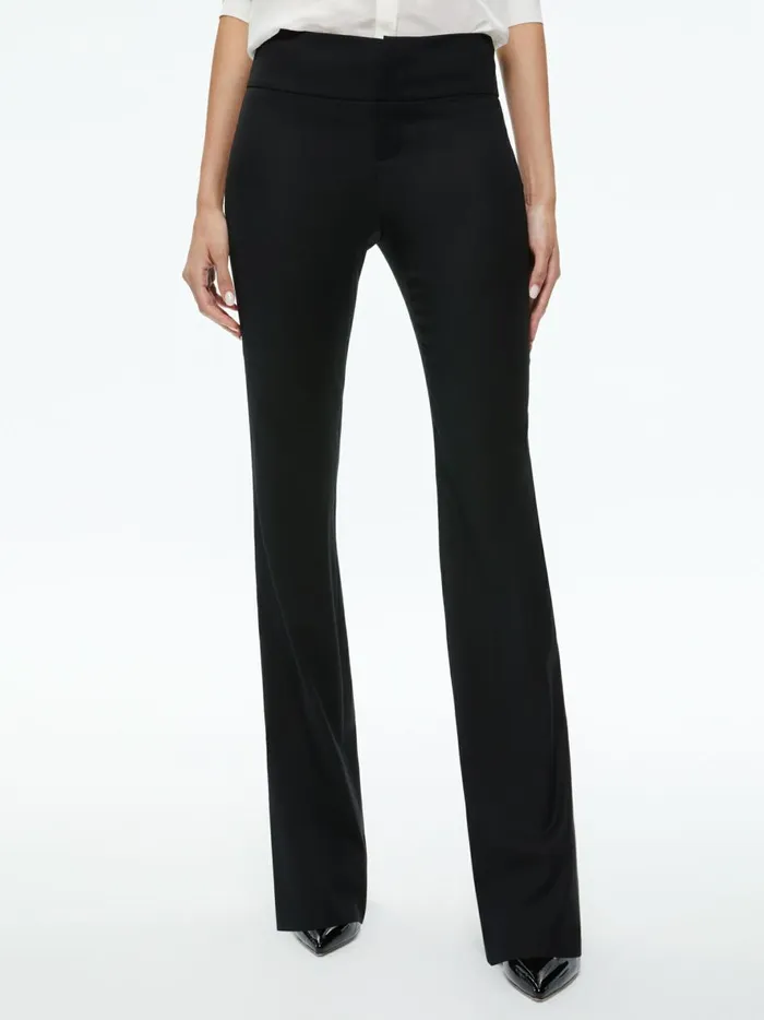 Womens Pants Alice Olivia Olivia Bootcut Pant Black