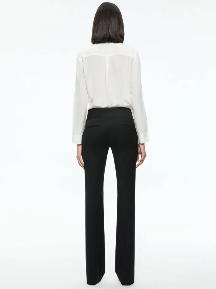 Womens Pants Alice Olivia Olivia Bootcut Pant Black