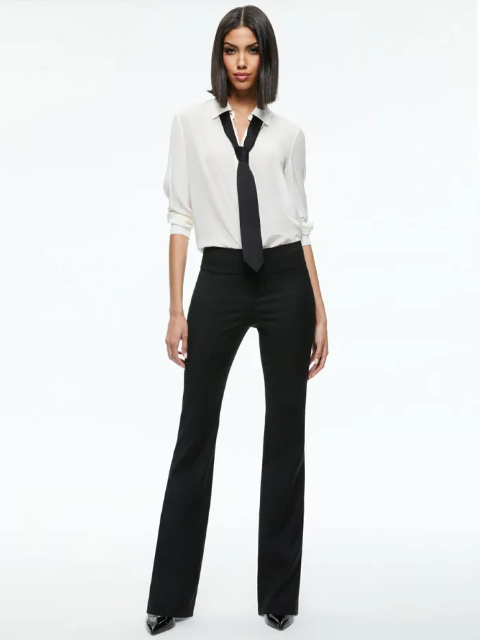 Womens Pants Alice Olivia Olivia Bootcut Pant Black