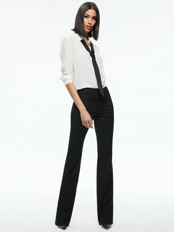 Womens Pants Alice Olivia Olivia Bootcut Pant Black