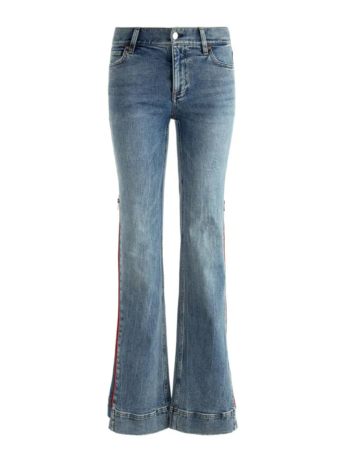 Womens Pants Alice Olivia Rey Side Zipper Wide Leg Jean Sadie Lt Vint Bluebrt Ruby Womens Pants Alice Olivia Rey Side Zipper Wide Leg Jean Sadie Lt Vint Bluebrt Ruby