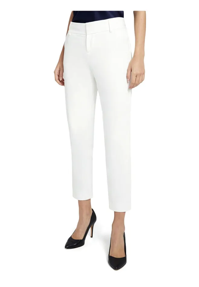 Womens Pants Alice Olivia Stacey Slim Trouser White