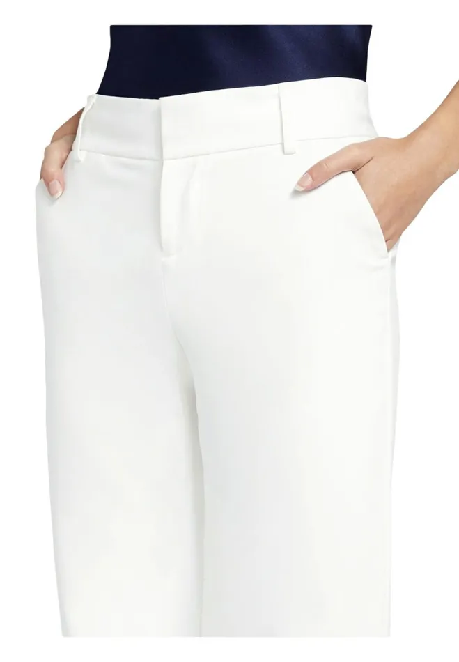 Womens Pants Alice Olivia Stacey Slim Trouser White