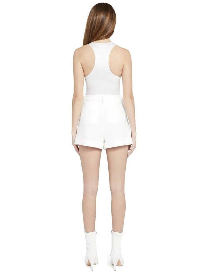 Womens Tops Alice Olivia Harmon Racerback Slip Tank Off White