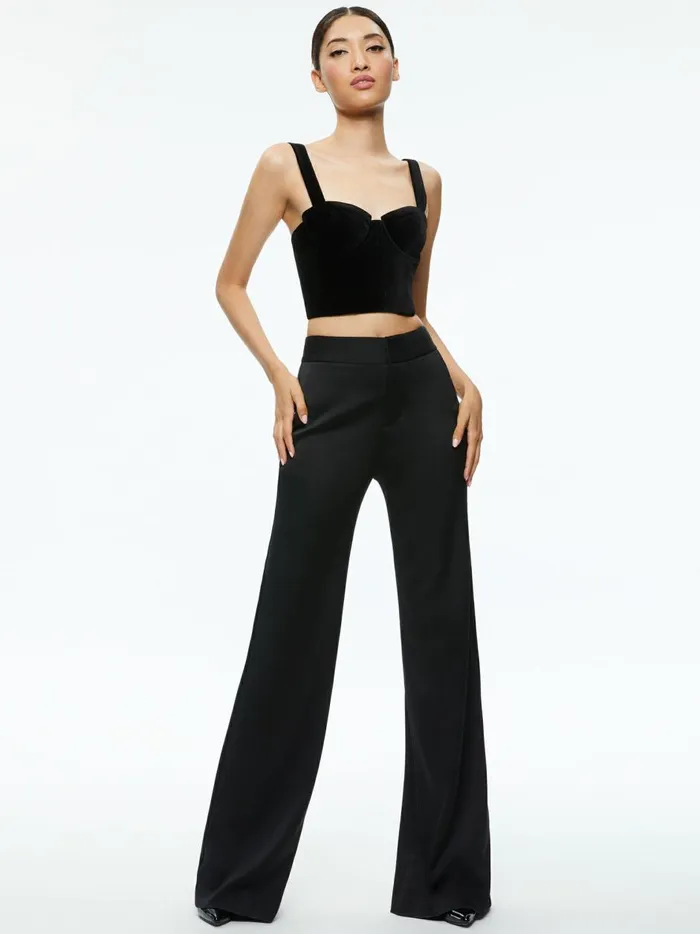 Womens Tops Alice Olivia Jeanna Bustier Top Black