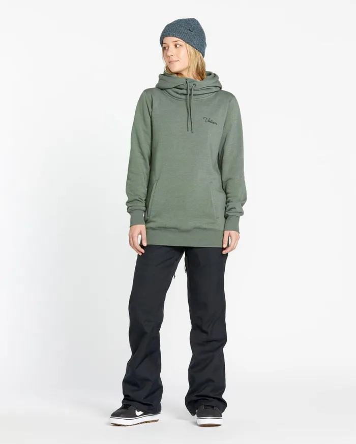 Womens Tower Pullover Fleece 8211 Lichen Green Womens Volcom Jackets
