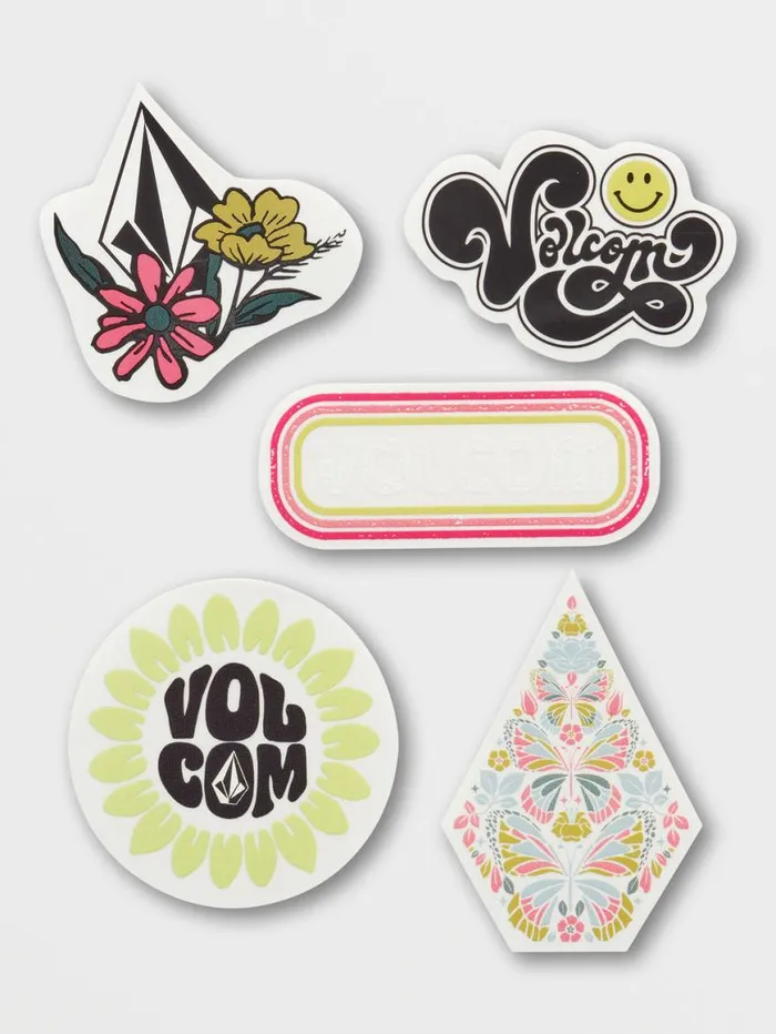 Womens Trippy Sticker Pack 8211 Assorted Mens Volcom Stickers