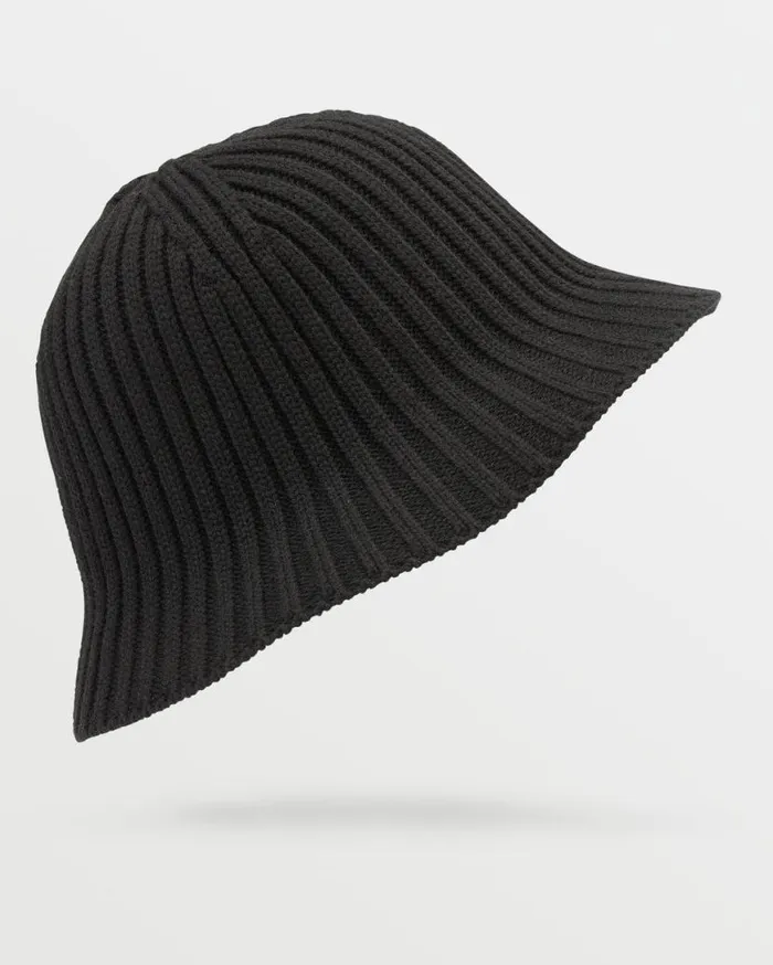 Womens Yay Knit Bucket Hat 8211 Black Womens Volcom Accessories