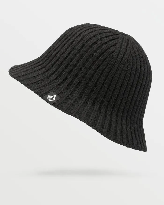 Womens Yay Knit Bucket Hat 8211 Black Womens Volcom Accessories
