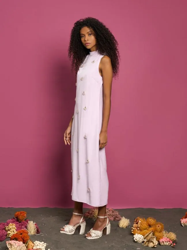Womenswear DREAM Angel Fish Embellished Midi Dress Pastel Lilac Sister Jane Womenswear DREAM Angel Fish Embellished Midi Dress Pastel Lilac Sister Jane