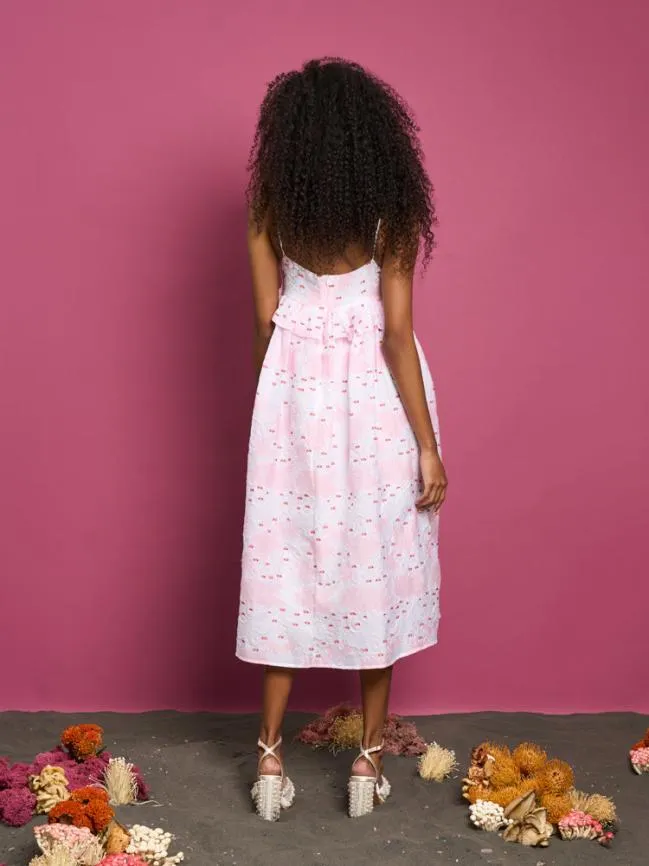 Womenswear DREAM Venus Coral Jacquard Dress Baby Pink Sister Jane Womenswear DREAM Venus Coral Jacquard Dress Baby Pink Sister Jane