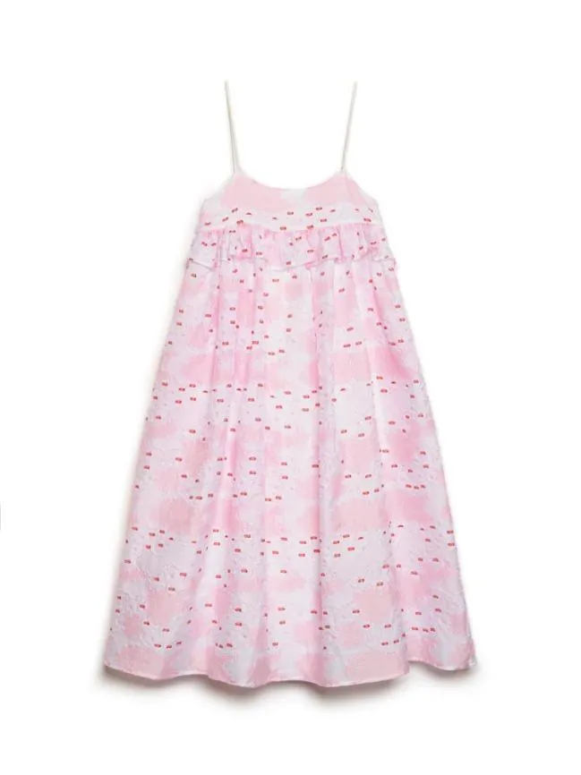 Womenswear DREAM Venus Coral Jacquard Dress Baby Pink Sister Jane Womenswear DREAM Venus Coral Jacquard Dress Baby Pink Sister Jane