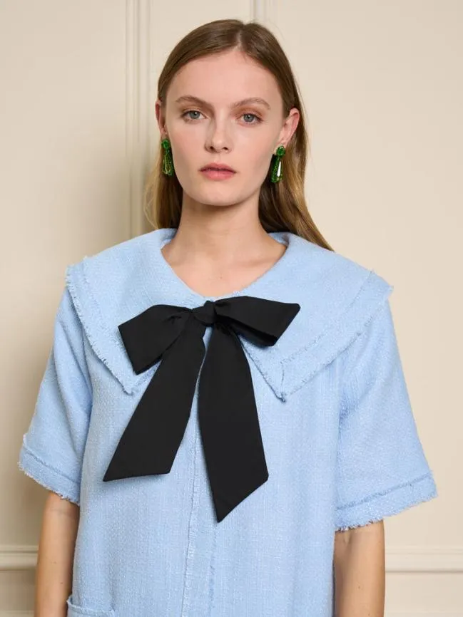 Womenswear Fancies Fray Tweed Dress Baby Blue Sister Jane Womenswear Fancies Fray Tweed Dress Baby Blue Sister Jane