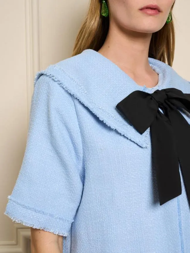 Womenswear Fancies Fray Tweed Dress Baby Blue Sister Jane Womenswear Fancies Fray Tweed Dress Baby Blue Sister Jane
