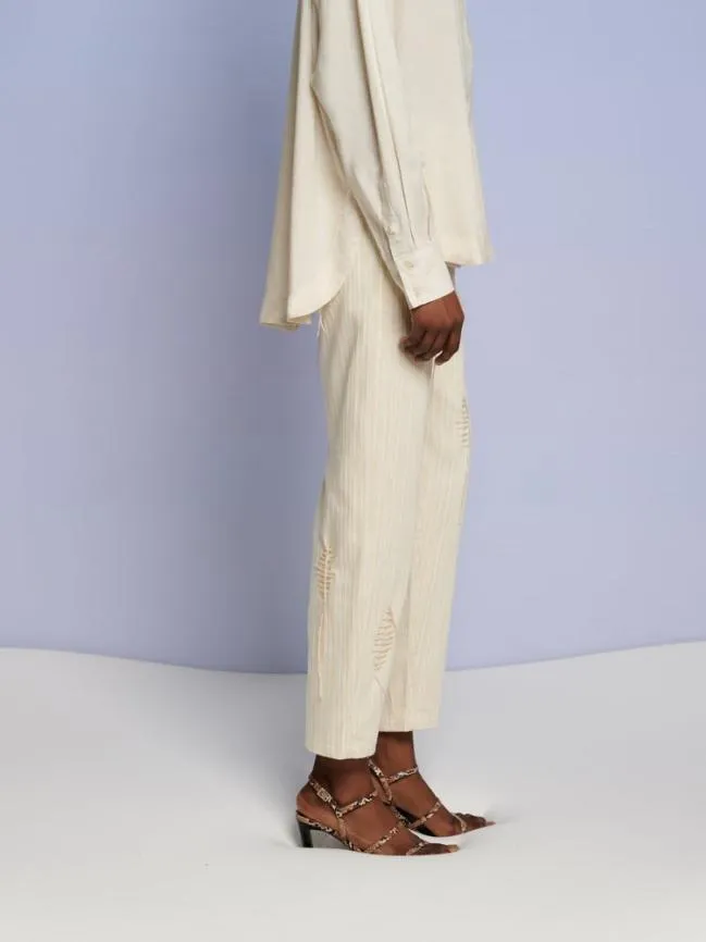 Womenswear Ghospell Rae Stitch Trousers Cream Beige Sister Jane Womenswear Ghospell Rae Stitch Trousers Cream Beige Sister Jane