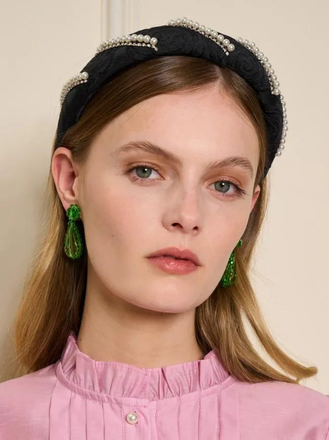Womenswear Macaron Bead Earrings Grass Green Sister Jane