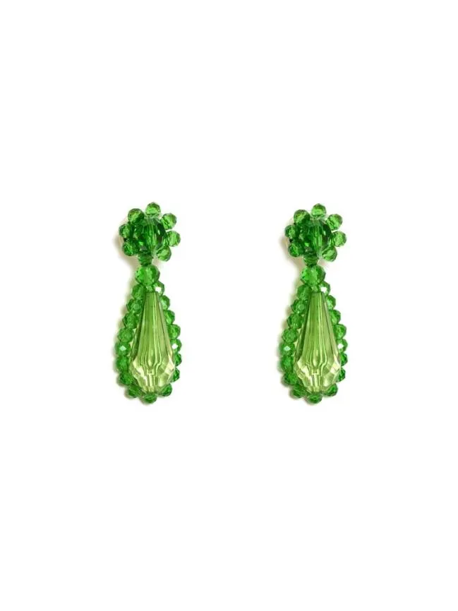 Womenswear Macaron Bead Earrings Grass Green Sister Jane Womenswear Macaron Bead Earrings Grass Green Sister Jane
