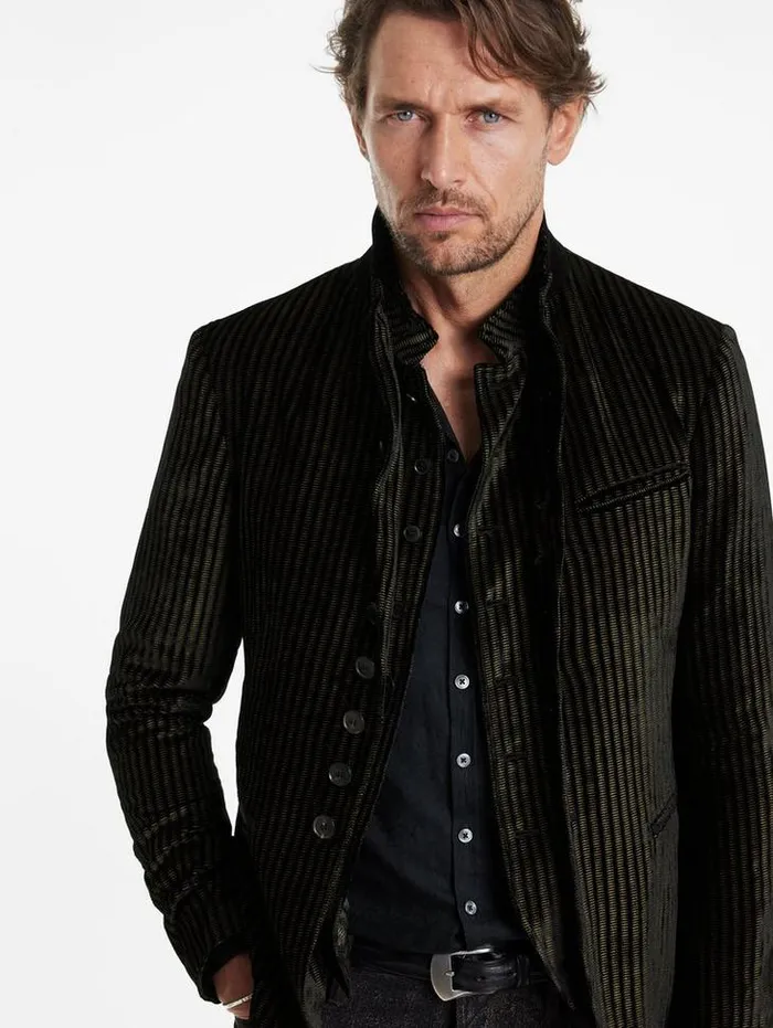 WOODWARD JACKET Black Men John Varvatos Suit Jackets