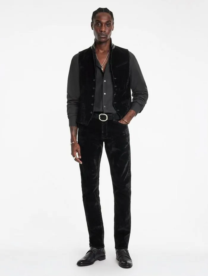 WOODWARD VEST Black Men John Varvatos Suit Jackets