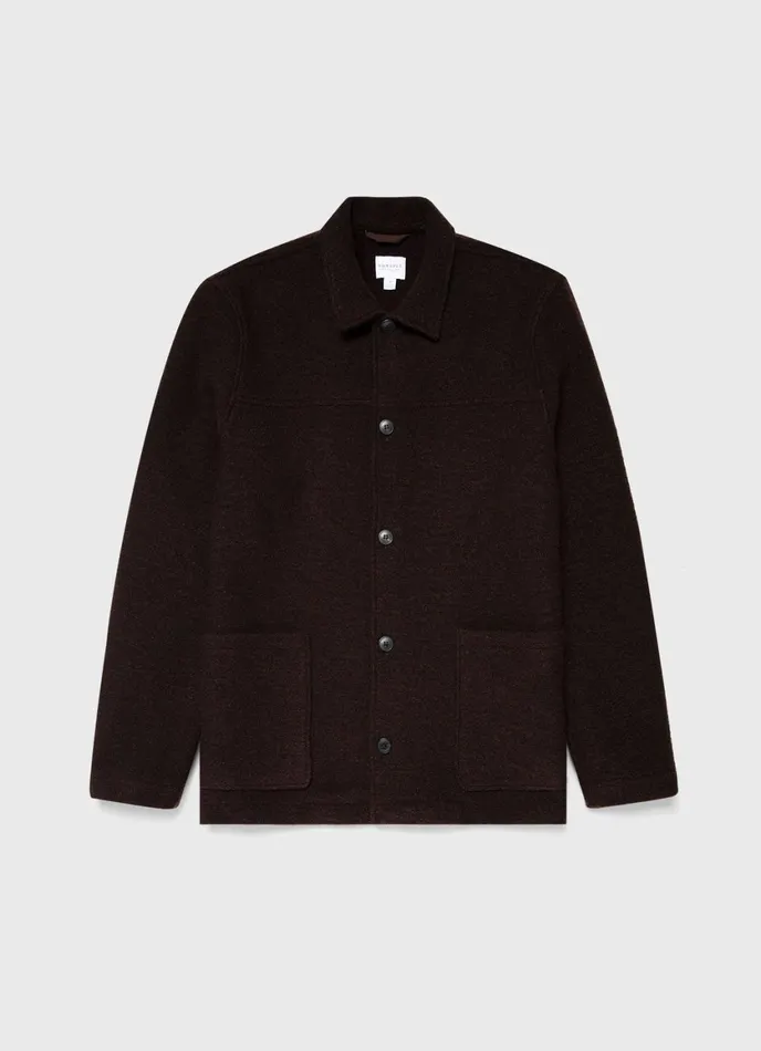 Wool Donkey Jacket Coffee Men SUNSPEL Jackets and Coats